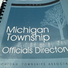 1997 State of Michigan Township Officials Directory spiral Bound Book 232 Pages
