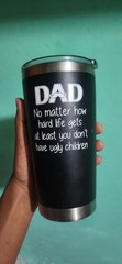 Leak-Proof 20 Oz Stainless Steel Tumbler – Perfect for Dads Who Love Drinks