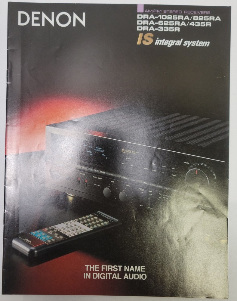 1990’s Denon DRA-1025RA/825RA, DRA-625RA/435R DRA-335R Stereo Receivers Brochure