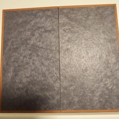 The Tale of Genji Foil Stamped 2-Folding Screen 23×26 inches