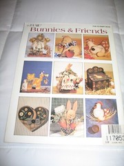 Bunnies and Friends Cindy Mann #9143 Plaid Tole Books Checkerboard Collection