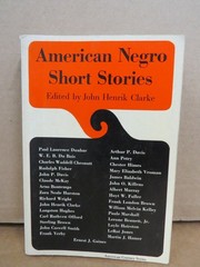 American Negro Short Stories John Henrik Clarke 1988 Anthology Noonday Press