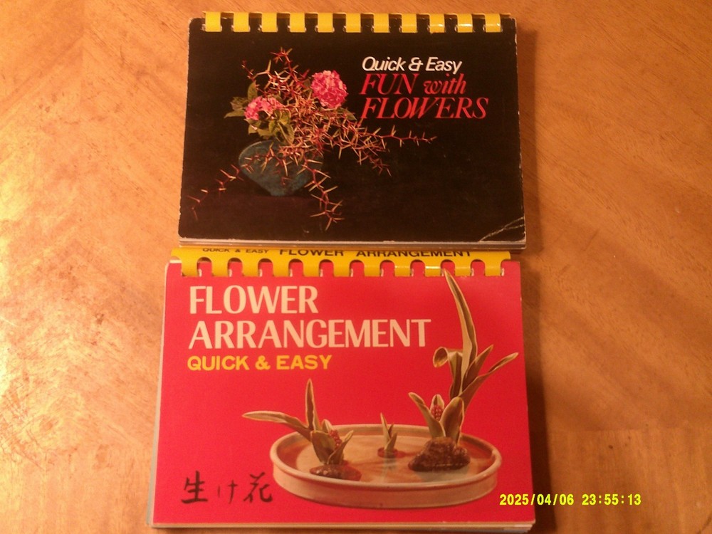 Quick& Easy Flower Arrangement & Fun with Flowers-31 Pages 6 x 4″Plastic Binders