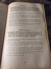 1939 Ordinances & Municipal Laws Newport Kentucky WPA City Code Book