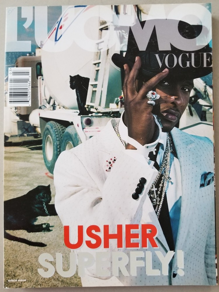 L’Uomo Vog N. 359 March 2005 Usher Superfly VG Cond. Shipped promptly