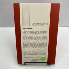 Philosophy Meaning and Existence Gustav Bergmann Collection of Essays PB 1968