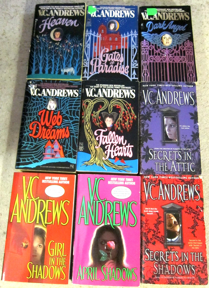 VC Andrews book lot- 9 novels- the Casteel series, Shadow and Secrets duologies