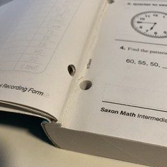 Saxon Math Student Workbook Adaptations Intermediate 3 – First 45 Pages Missing