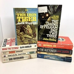 Lot of 10 Vintage Action Adventure Mixed Titles and Authors PB 1970s and 1980s