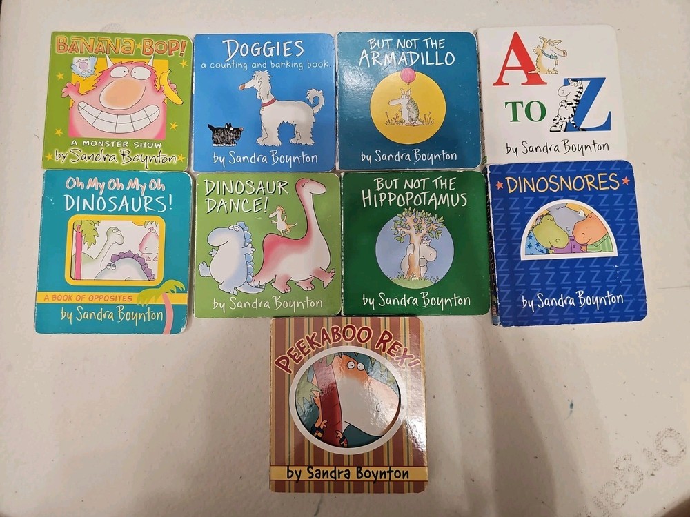 Lot Of 9 Sandra Boynton Toddler Board Books Used Condition