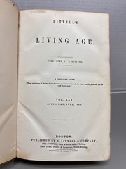 Littell’s Living Age Vol Xxv E. Littell 1850 Antique Periodical Magazine