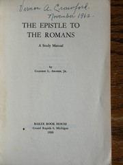 The Epistle to the Romans – Gleason L. Archer Jr., 1959 sc, Baker Book House