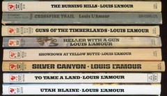 Western Action Adventure Lot of 8 Paperback by Louis Lamour