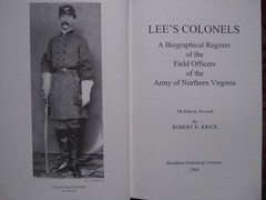 ROBERT E. LEE’S COLONELS – MOST COMPLETE VERSION – BRAND NEW – CIVIL WAR ROSTERS
