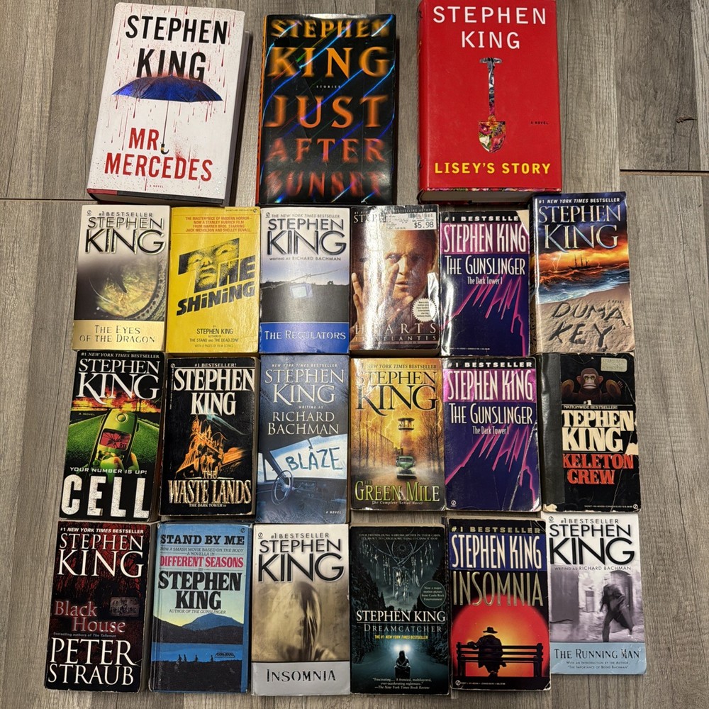 Stephen King Book Lot Of 21 Hardcover & Paperback Multiple Titles