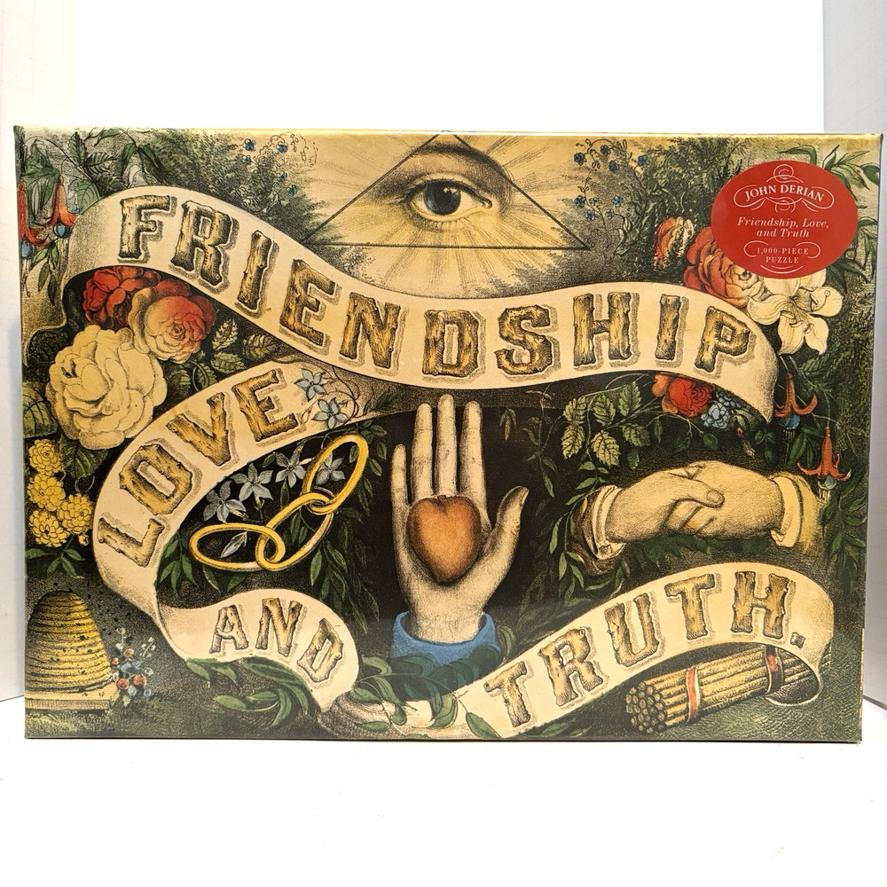 John Derian Artisan Puzzle: Friendship, Love, and Truth 1,000-Piece mini poster