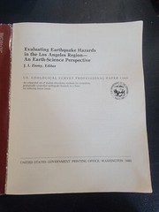 Evaluating Earthquake Hazards in the Los Angeles Region US Geological 1360