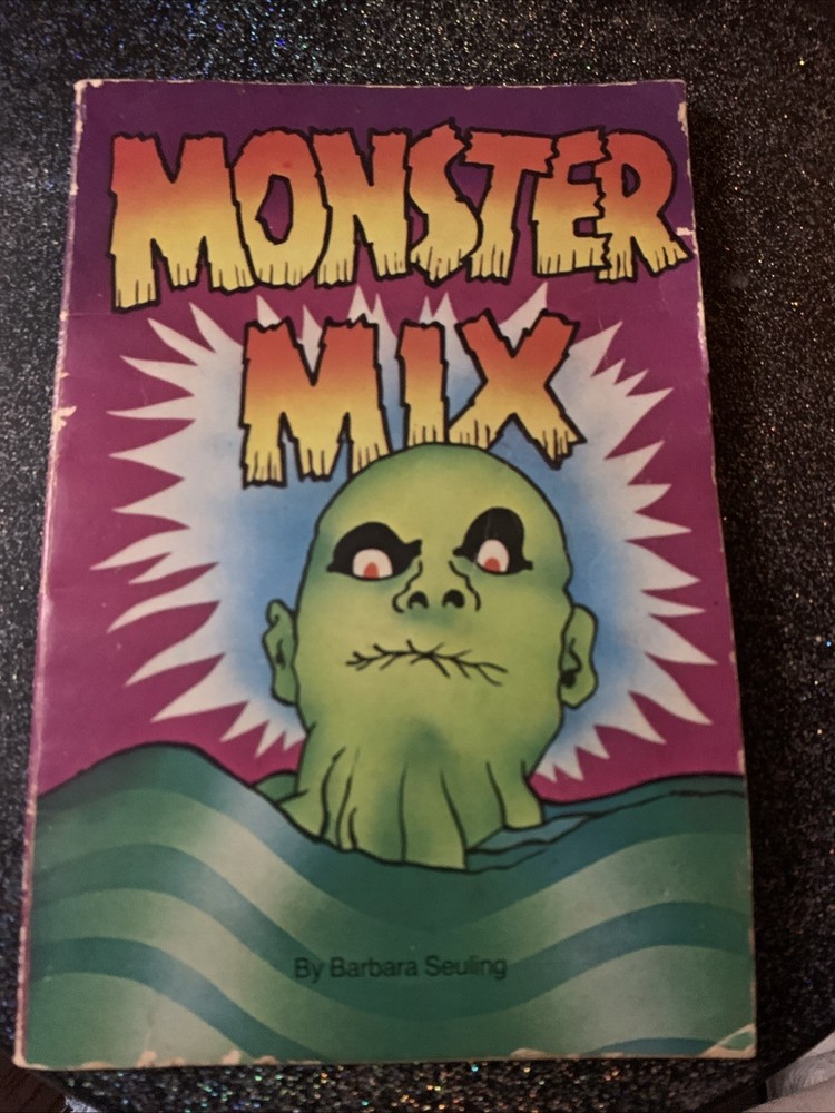 1974 Monster Mix by Barbara Seuling Puzzle and Pastimes Activity Book