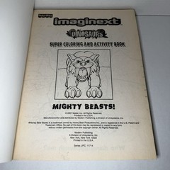 2007 Imaginext Dinosaurs Mighty Beasts Super Coloring Book