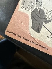 Cook Book Vintage 1953 The New Cooks By Edison Electric Institute 9X6″ 53 pages