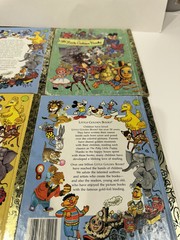 Lot Little Golden Book CTW Sesame Street Big Bird Elmo Grover Bunny Hop Oscar