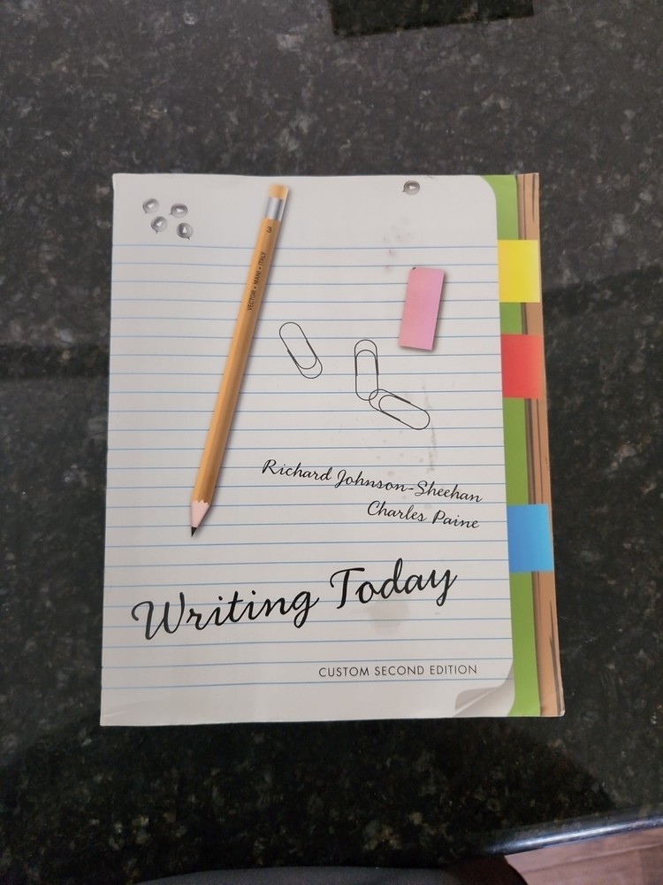 Writing Today Custom Second Editon – Paperback – GOOD