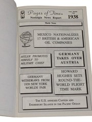 1938 PAGES OF TIME – Your Special Year Softcover News Book Booklet 24 Pages