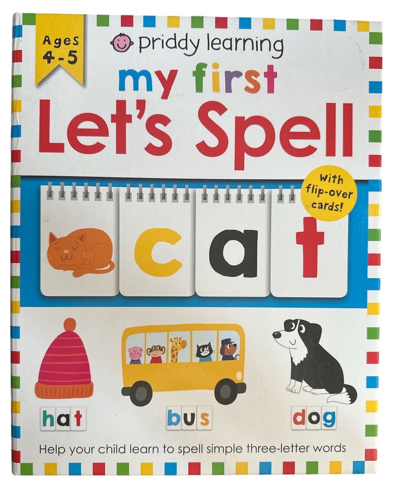 priddy learning my first Let’s Spell with flip-over cards! Book Ages 4-5