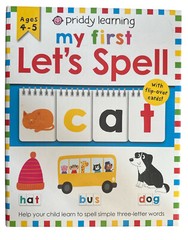 priddy learning my first Let’s Spell with flip-over cards! Book Ages 4-5