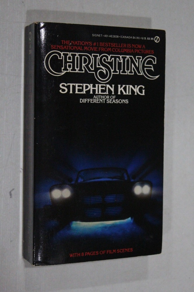 Christine by Stephen King Vintage Paperback Book First Signet 1983 Edition Clean