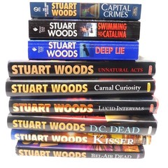 Stuart Woods 9 Book Set Hardcover Paperback Mixed Lot HCDJ Novels