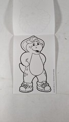 Barney’s Birthday coloring book. 4 books per pack. 4 pages per book New