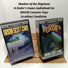 Orson Scott Card Ender’s Game & Shadow of the Hegemon Audiobooks Cassette 2001
