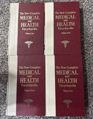 The New Complete Medical and Health Encyclopedia 4-Volume Set Hardcover- GOOD