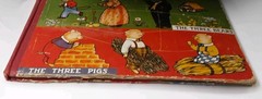 Vintage THREE FAMOUS STORIES Three Little Kittens Three Bears Three Pigs 1941