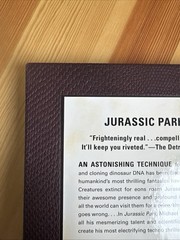 Jurassic Park By Michael Crichton Deluxe Faux Leather Dinosaur Skin Edition New
