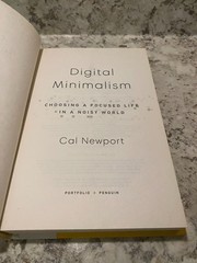 Digital Minimalism by Cal Newport (Hardcover, 2019) No Dust Jacket | Good