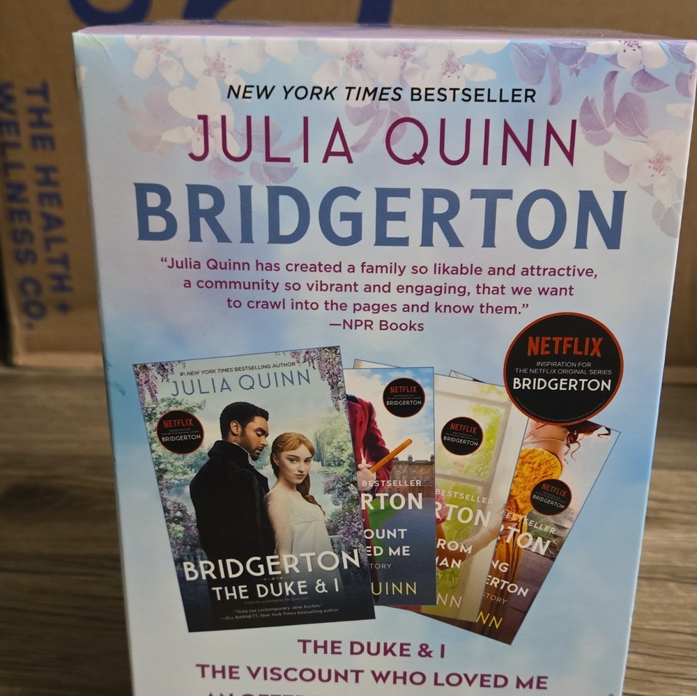 Julia Quinn Bridgerton 4-Book Box Set (Film/TV Adaptation)