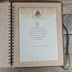 Our Family History A Keepsake Journal Faux Leather-Bound Family Tree Religious