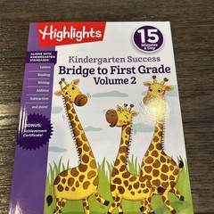 Set of 4,Highlights Kindergarten Success 15 Minutes a Day Learning Fun Workbooks