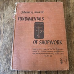 Fundamentals of Shopwork by William H. Johnson & Louis V. Newkirk 1943, HC War
