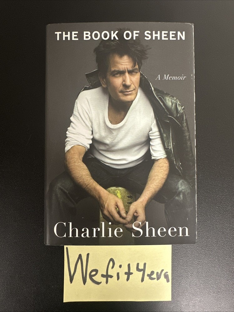 CHARLIE SHEEN THE BOOK OF SHEEN SIGNED AUTOGRAPHED HARDCOVER 1ST EDITION