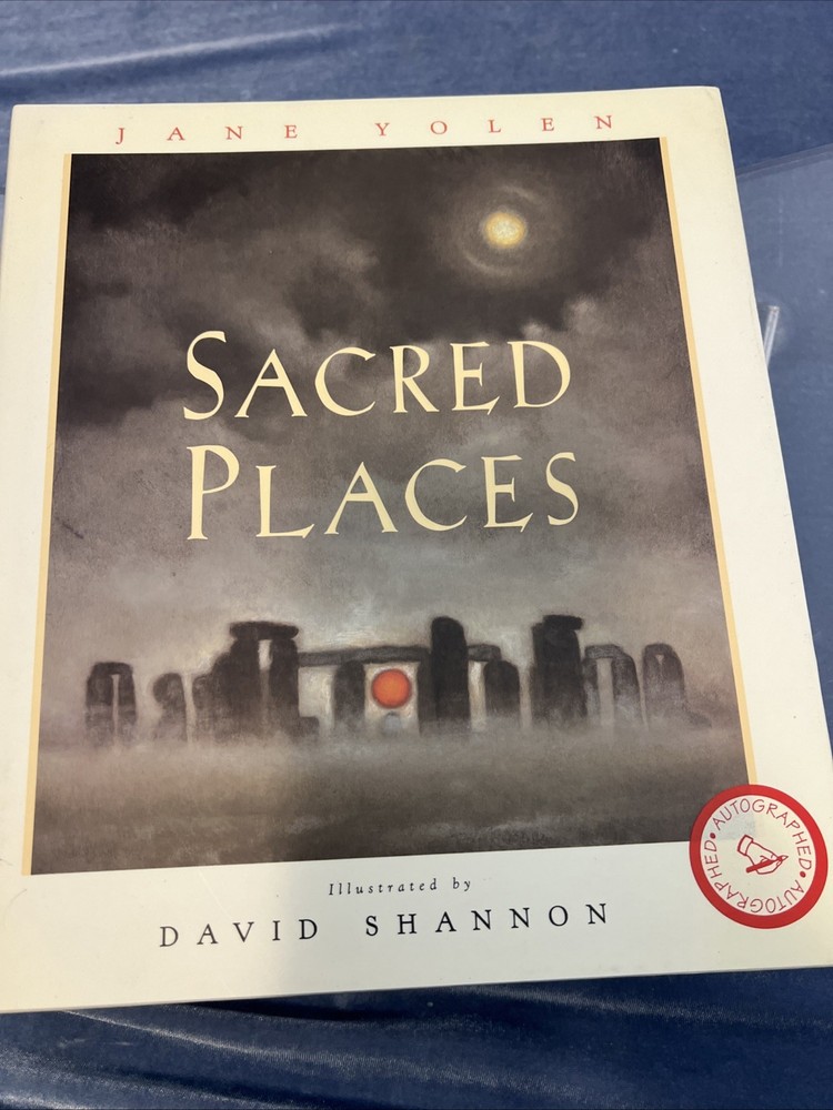 Sacred Places Jane Yolen 1996 1st Ed Signed Myth Folklore Spirituality HC Book