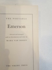 The Portable Emerson Edited by Mark Van Doren Paperback Rare 1956 Ed – 672 pages