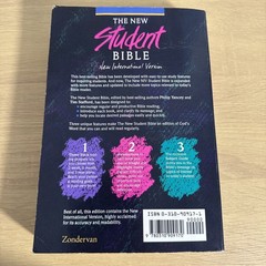 The New Student Bible by Zondervan New International Version – 1992, Paperback)