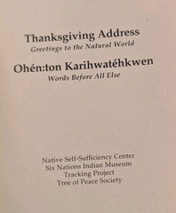 Thanksgiving Address: Greetings to the Natural World