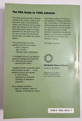 The WPA Guide to 1930s Arkansas by Workers of the Writers’ Program 1987 PB