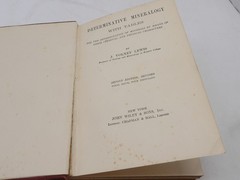 Determinative Minerology w/ Tables J Volney Lewis Hardback Book 2nd Edition 1915