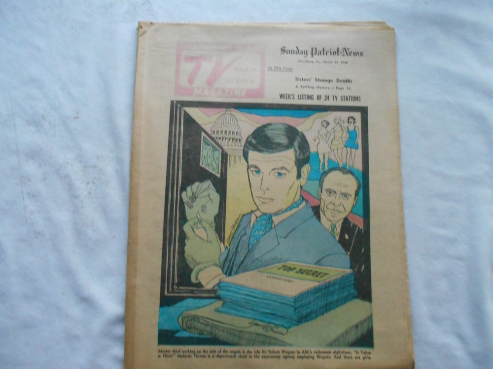TV MAGAZINE-MARCH 24,1968 ROBERT WAGNER