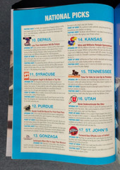 2000 Lindy’s College Basketball ~ Kansas JAYHAWKS ~ Texas LONGHORNS ~ EXCELLENT